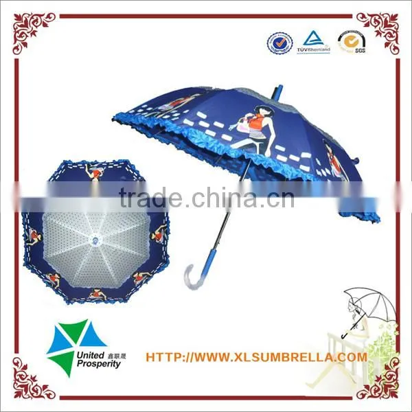 Wholesale High Quality PVC Cover With Flower Border Poe Umbrella