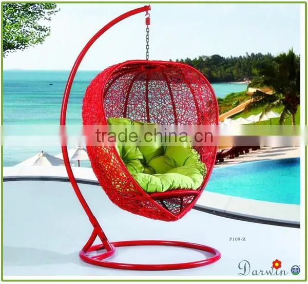 PE Wicker Rattan Outdoor Gazebo Swing photo-4