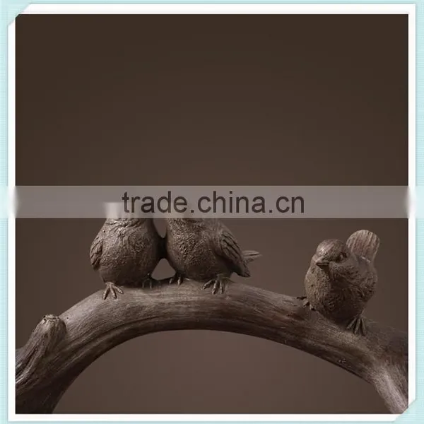 Resin Vintage Bird Small Decoration Resin Bird for Table Decor photo-3