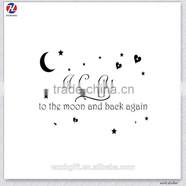 Self Adhesive Charming Wordings Design Eco-Friendly PVC Waterproof Room Art Decor Removable Wall Stickers photo-3