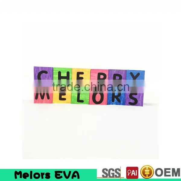 Top Sale Building Wooden Like Grain Color Alphabet EVA Foam Blocks photo-5