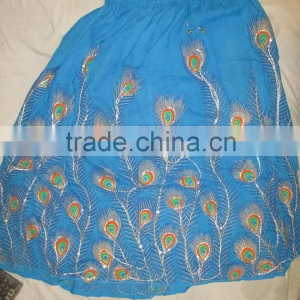 Latest Indian Wrap Skirts Floral Design Women Wrap Skirt Indian Vintage Skirt photo-2