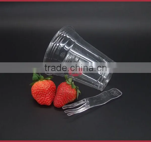 Disposable Plastic Cups PET Material 14Oz High Transparent photo-3
