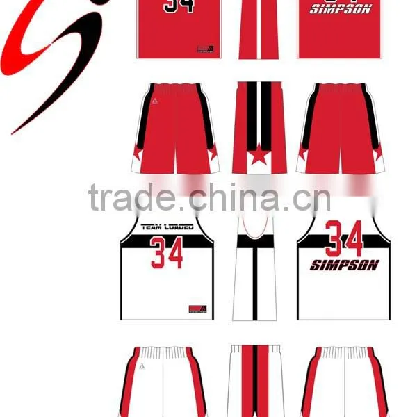 2015 New Design 100% Polyester Basketball Jersey photo-6