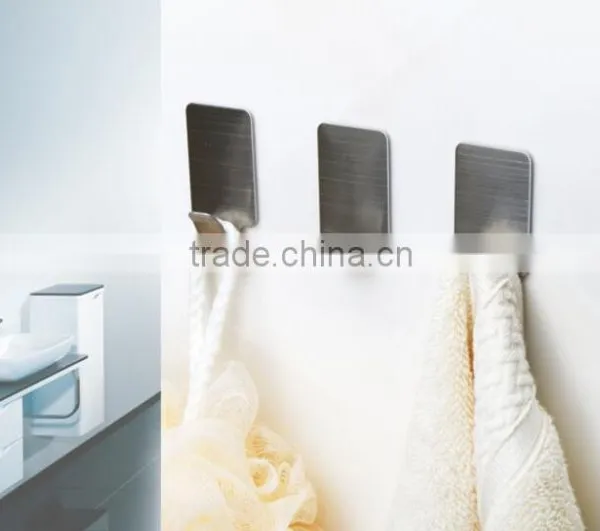 Clothes Metal Hanging Stainless Steel Adhesive Hook photo-5