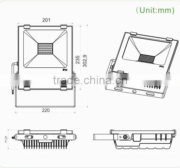 China Product Color Changing Outdoor Led Flood Light With 5 Years Warranty CE/RoHS/IP66 Approved photo-5
