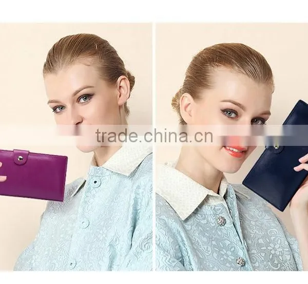 Hot Sale Fashion Women Leather Card Holder Multiple Wallet Custom Dollar Wallet photo-3