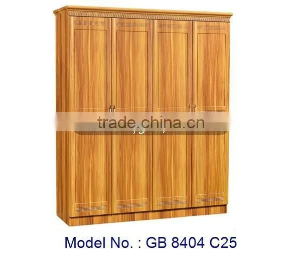 MDF Bedroom Furniture Modern 4 Doors Wardrobe, Bedroom Cupboards Design, Wooden Wardrobe Designs, Modern Design Bedroom Closet
