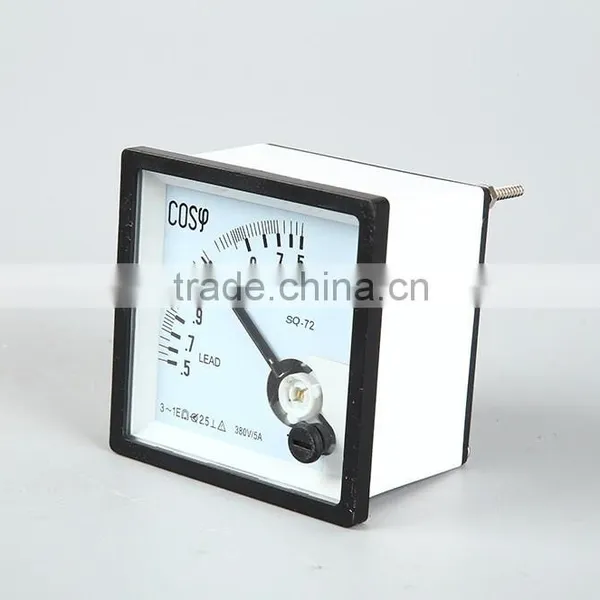 72*72 COS Pointer Type Three Phase Power Factor Meter 380V/5A photo-2