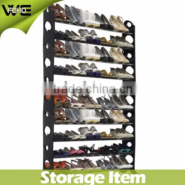 50 PAIR SHOE RACK WITH STABILISER STAND STORAGE ORGANISER SHELF 10 TIER W COVER