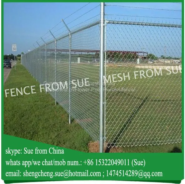 2017 Hot Galvanized Anti Rust Chain Link Mesh for Airport photo-2
