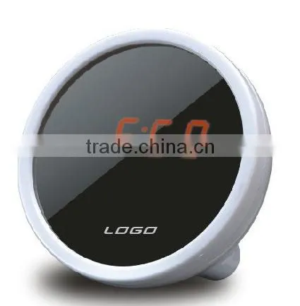 Digital LED Beauty Mirror Alarm Clock Time Display photo-2