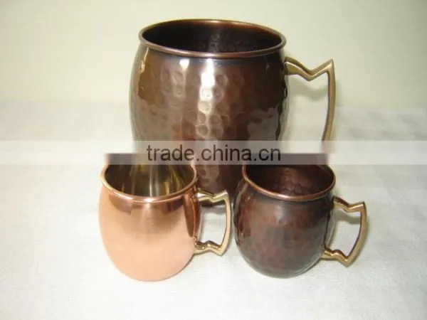 MINI SMALL MOSCOW MULE COPPER MUG PURE SOLID 100% COPPER NEW STLYE photo-6