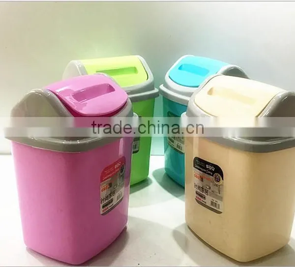 24L Waste Bin Beauty Customized Red Home Garbage Bin