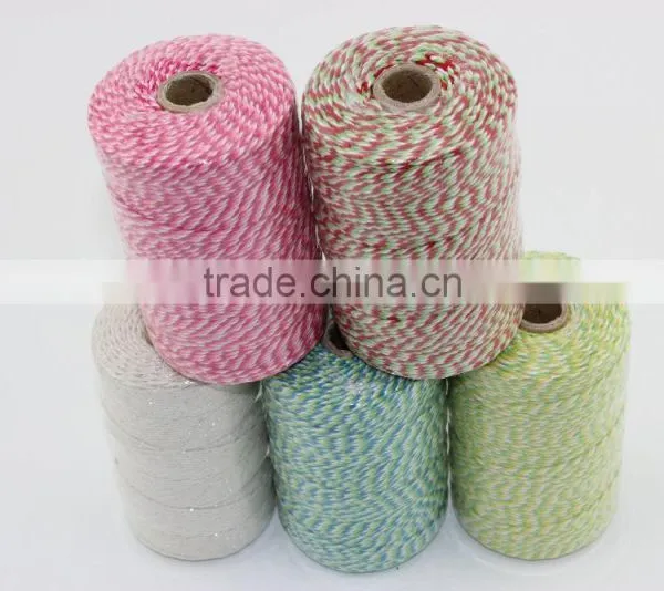 2mm*200yds Three Colors Twisted Baker Twine for Gift Packing Cooking Party Wedding Decorating and DIY photo-4