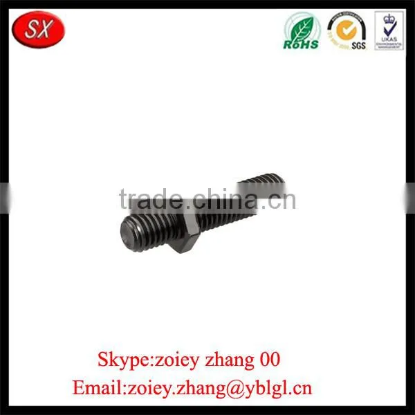 High Precision Carbon Steel Blacken Double Thread End Screw Rod photo-5