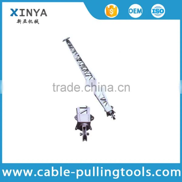 Single Pulley Aluminum Alloy Inner Suspended Lattice Gin Pole for Tower Erection photo-2