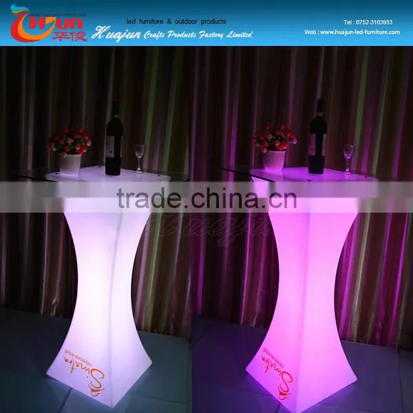 Led Glowing Tables High Top Cocktail Tables Led Cocktail Table photo-2