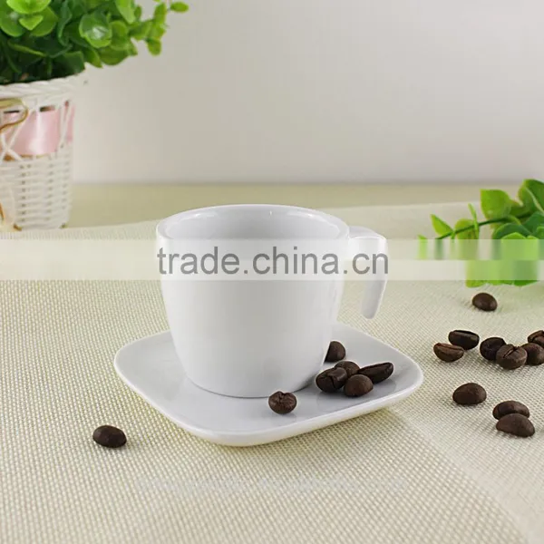 Chine Suppliers Customized Logo White Ceramic Espresso Cups Set photo-2