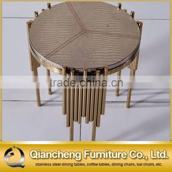 Modern Gold Sideboard Round Side Table photo-2