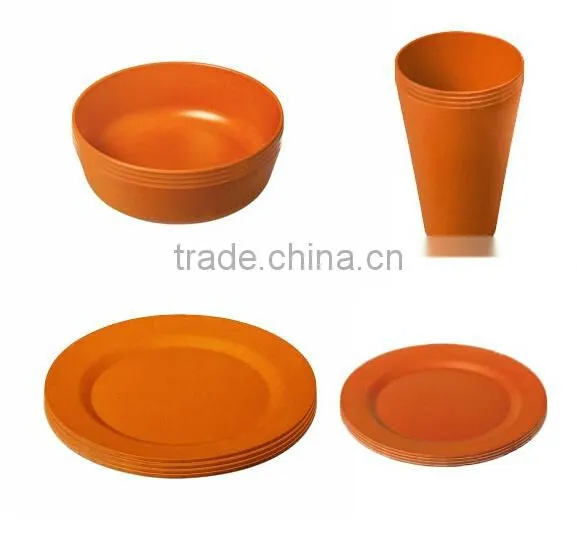 Quality Assurance Traditional Antique Bamboo Fiber Dinnerware Sets photo-2