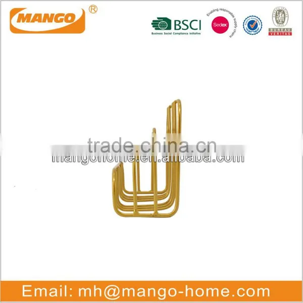 Gold Iron Office Table Letter Holder photo-2