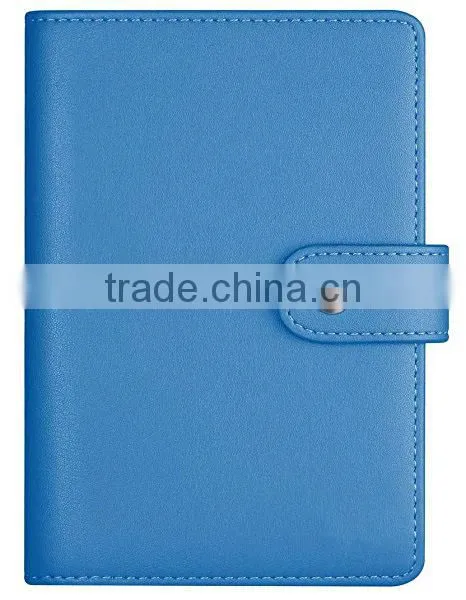 Customized Personalized Black Grain Leather Passport Holder With Card Slot photo-3