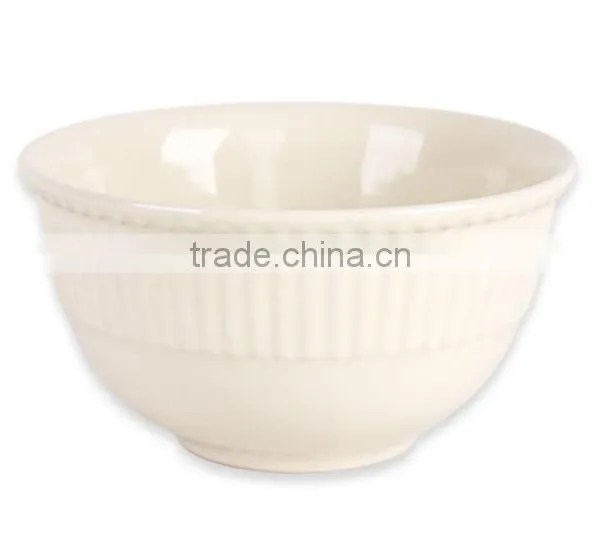 16pcs Beige Elegant Round Emboss Dinner Set photo-4