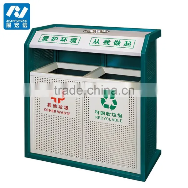Cleaning Stainless Steel Commercial Dustbin Waste Bin photo-6