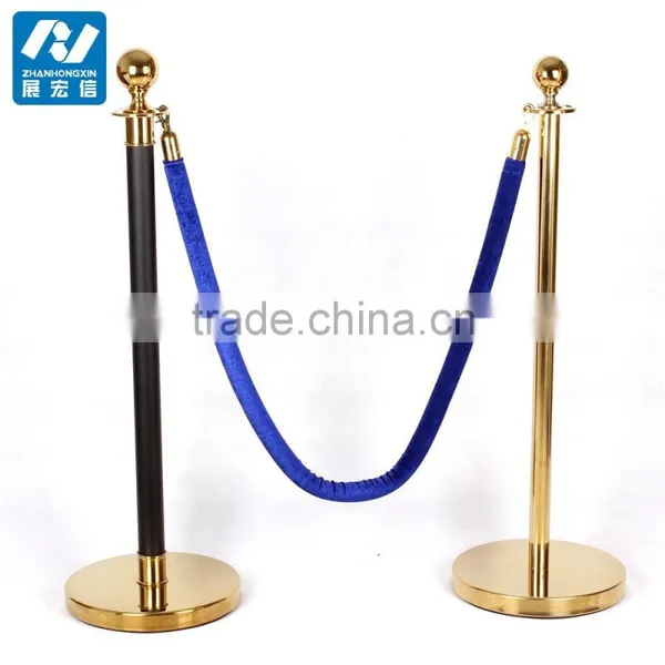 Good Hotel Golden Hanging/railing Stand/queue Rope Barrier/queue Line Stand photo-2