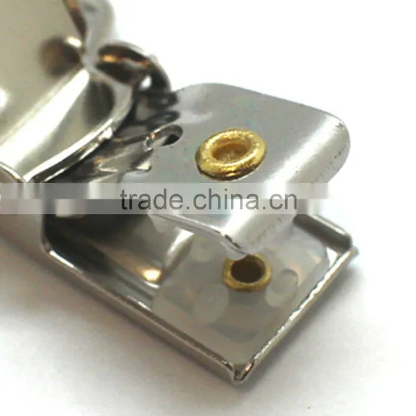 Rectange Face Metal Suspender Clip With Plastic Teeth Inside for Garment, 1 Inch High Quality Fashion Metal Clip photo-5