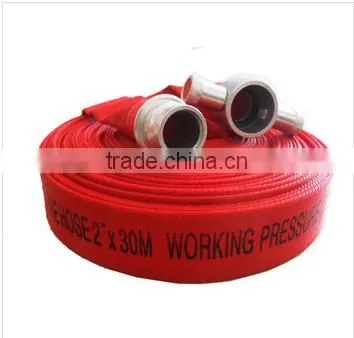 Red Long Lifetime Fire Hose With Coupling photo-3