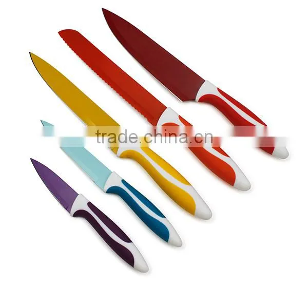 Best Kitchen Knife Set 5pcs Non-Stick Coating Knife Set photo-4