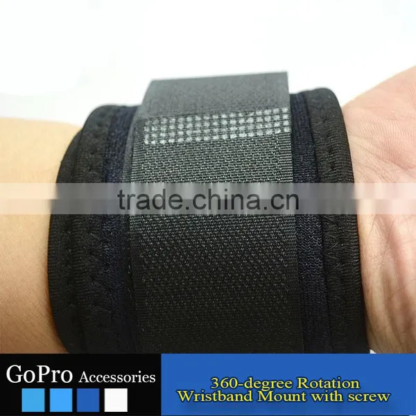 2016 New Wholesale GoPros 360 Degree Rotation Wrist Mount for Gopros Heros 4 3 3+ GP06 photo-3
