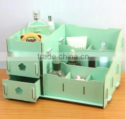 Wooden Pen Holder Cosmetic Craft Box photo-3