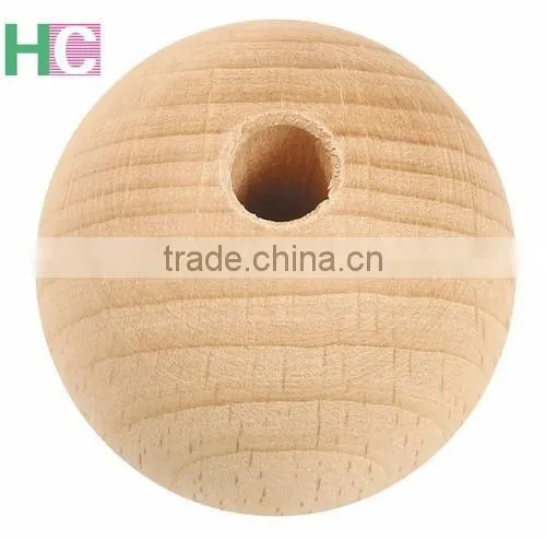 Wooden Beads, Natural Wooden Beads, Eco-friendly Wooden Beads, Beech Wood Beads, Beads With Hole for Crafting photo-3