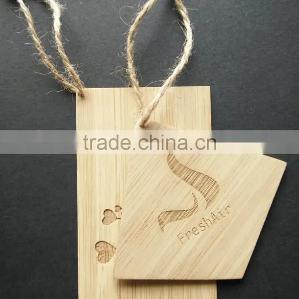 Custom Fashion Design Bamboo Garment Hang Tag & Label photo-4