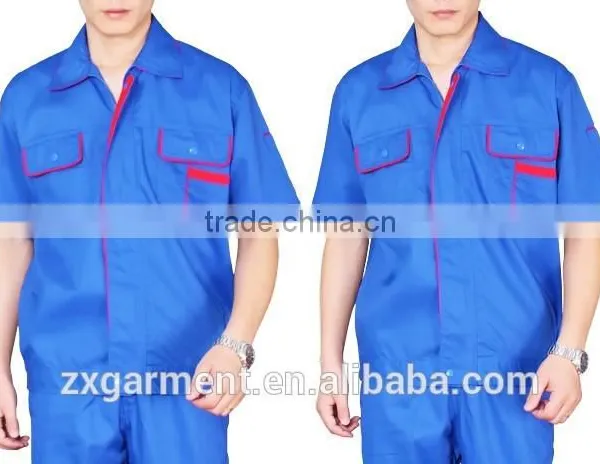 2016 OEM Unisex Overall Uniforms Short Sleeve Workwear photo-3