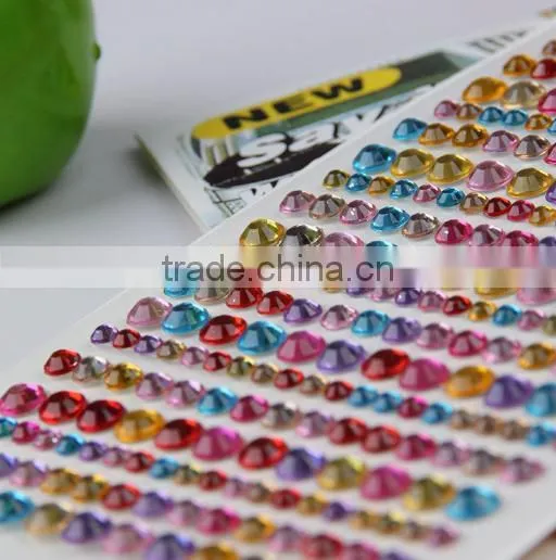 Various Color Acrylic Sticker,crystal Sticker,acrylic Stone Sticker photo-2