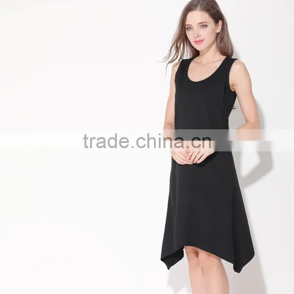 2017 Mamalove Sleeveless Soft Cotton Black Breastfeeding Clothes Nursing Dress Maternity for Women photo-3