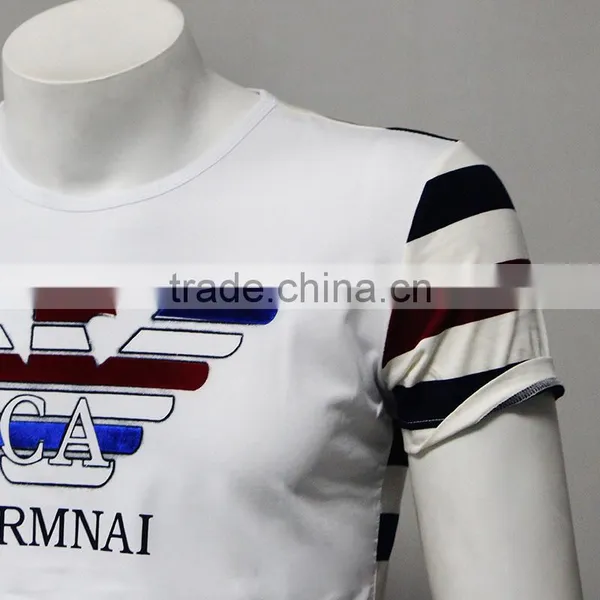 China Fashion Printed Plian Slim Fit Short Sleeve Men t Shirt photo-5