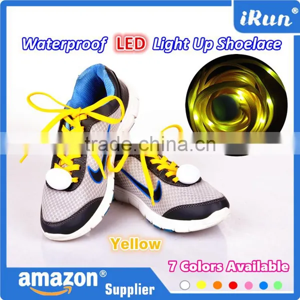 Color Pink Boys Girls Kids Light Up Glow LED Shoelaces Flash Party Disco Shoe Laces Shoe Strings Lacets - EBay/Amazon Supplier photo-2