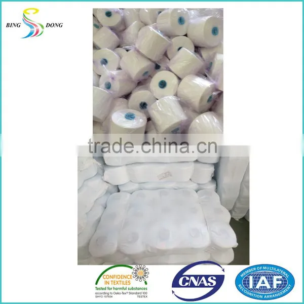 45s/2 Stock Lot Raw White 100% Virgin Spun Polyester Yarn photo-5