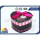Fashion Reusable Hard Cover Pink Lovely Paper Box With Dividers Inside , Wedding Gift Boxes