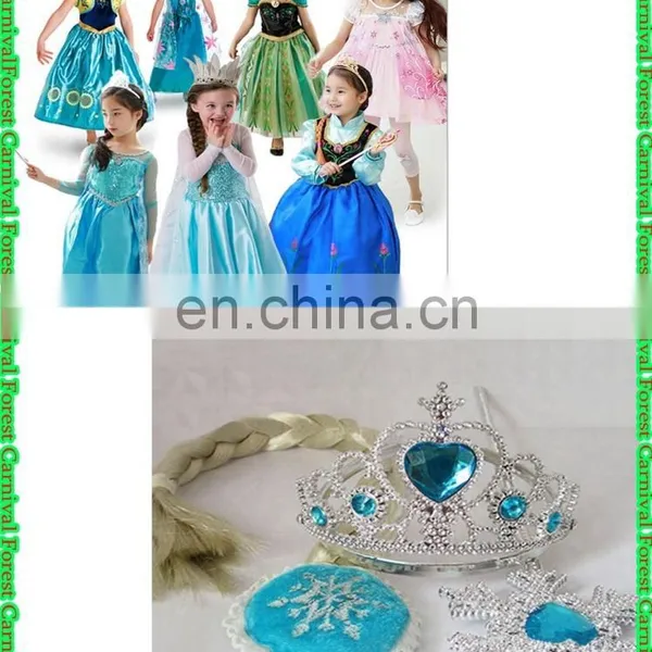 2016 Frozen Elsa Girl Party Dress , Frozen Elsa ANNA Dress 1904 photo-5