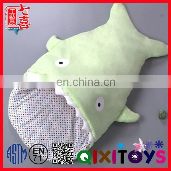 2017 Hot Selling Wholesale New Born Baby Blanket Animal Shark Head Plush Baby Swaddle Blanket photo-5