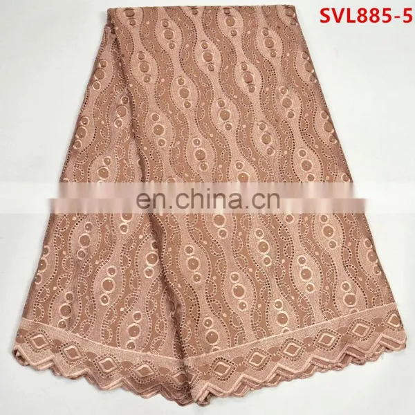 Swiss Voile Cotton Lace Fabric 100% Cotton Swiss Voile Lace Fabric Black photo-6