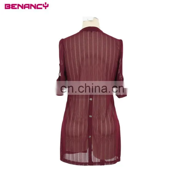 European Design Summer Long Solid Cardigan Roll Up Sleeve With the Vest Printed Dress Women's Set Suit Dress photo-3