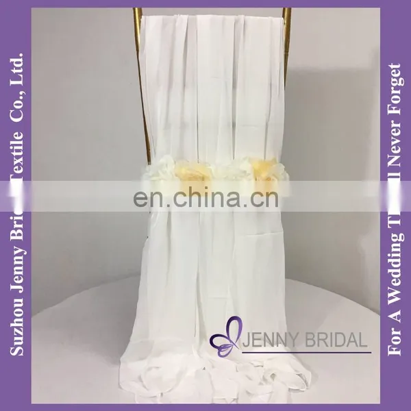 C454A Dining Chair Covers Wedding Decoration Chiffon Material to Make Chair Covers photo-4