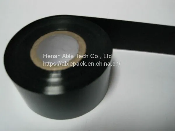 Black Hot Stamping Foil 30x100m to Print the Date Number on Paper , Plastic